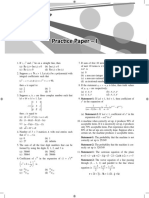 Practice Paper 1 Jee Main Mathematics. - CB1198675309