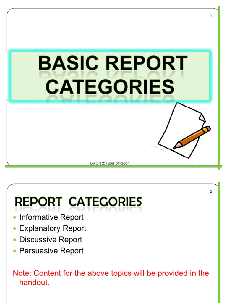 Report Types | PDF