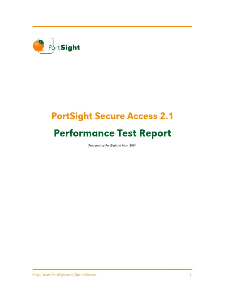 PortSight Secure Access 2.1 Test Results | PDF | World Wide Web ...