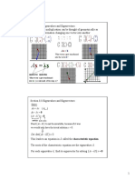 Eigenvalues and eigenvectors matrix problems