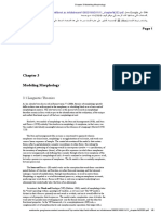 Chapter 3 Modeling Morphology