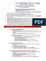 Requisitos para La Obtención Del Título Profesional