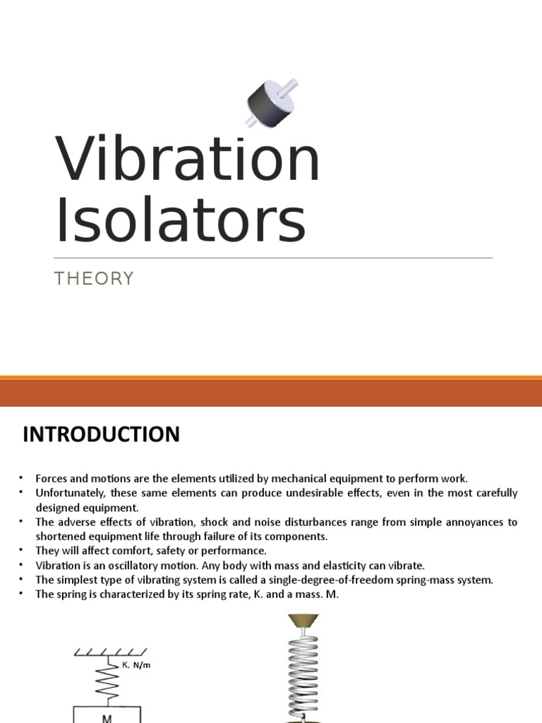 Vibration Isolators | PDF | Resonance | Force