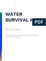 water survival kit pamphlet