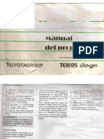 manual del propietario terios BEGO