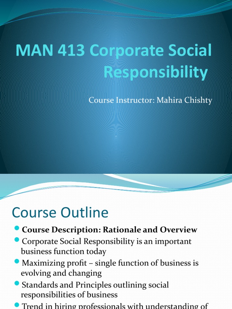 Corporate Social Responsibility 1 | PDF | Poverty | Poverty & Homelessness