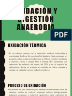 Oxidación y digestión anaerobia