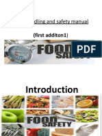 Food Handling and Safety Manual