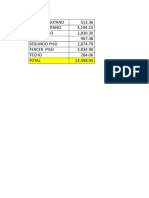 Calculo de Areas Construidas Por Piso