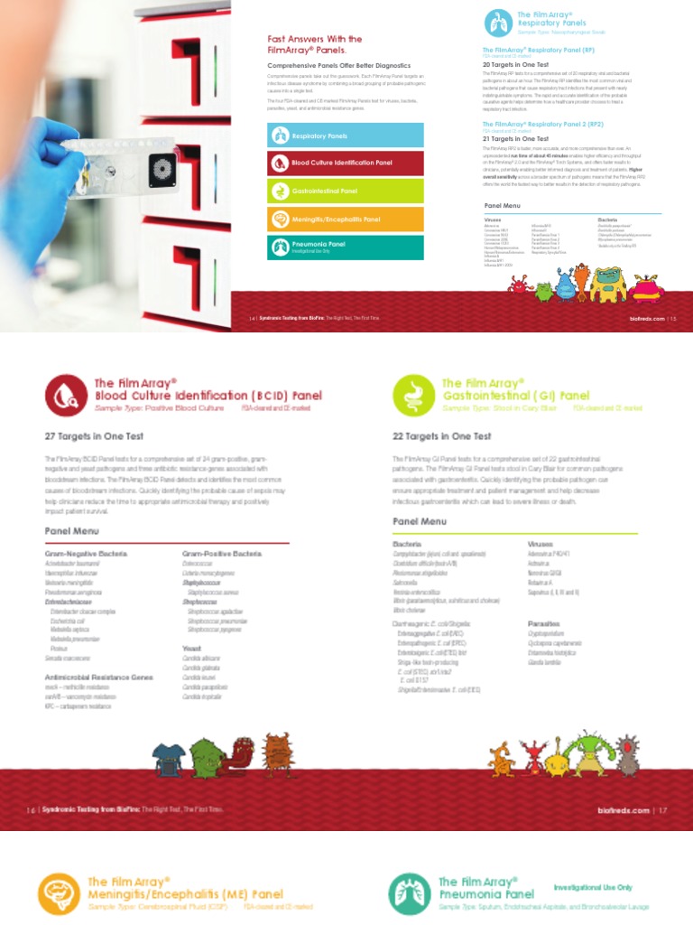 BioFire Brochure | Download Free PDF | Pneumonia | Gram Negative Bacteria