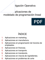 Investigación Operativa - Sesión 2.0 Aplicaciones de Modelado de Programacion Lineal