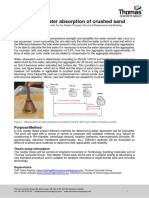 Determining Water Absorption Crushed Sand