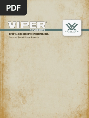 Vortex Viper 6.5-20x50 PA User Manual | PDF | Telescopic Sight