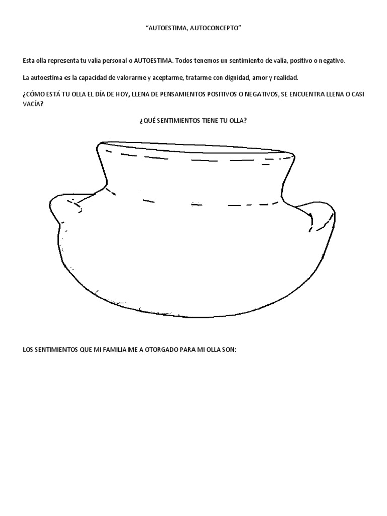 Ficha de Trabajo sobre Autoestima | PDF | Vida | Sicología