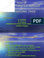 Role of Export Promotion Agencies IN International Trade