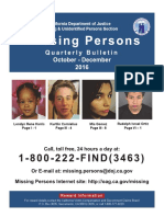 California DOJ Missing Persons Bulletin Oct-Dec 2016