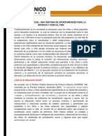 Documento de Apoyo La Educación Inicial