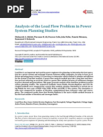 Analysis of The Load Flow Problem in Power System