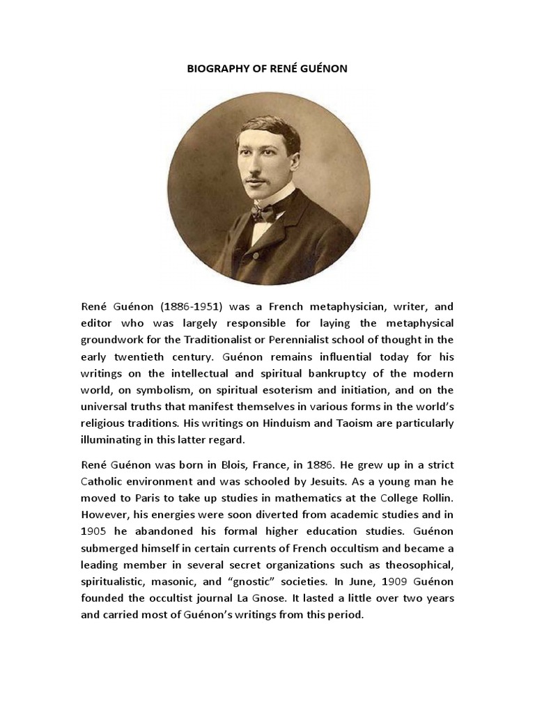 Rene Guenon | PDF | Philosophical Theories | Spirituality