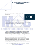 Carta Terminacion Contrato