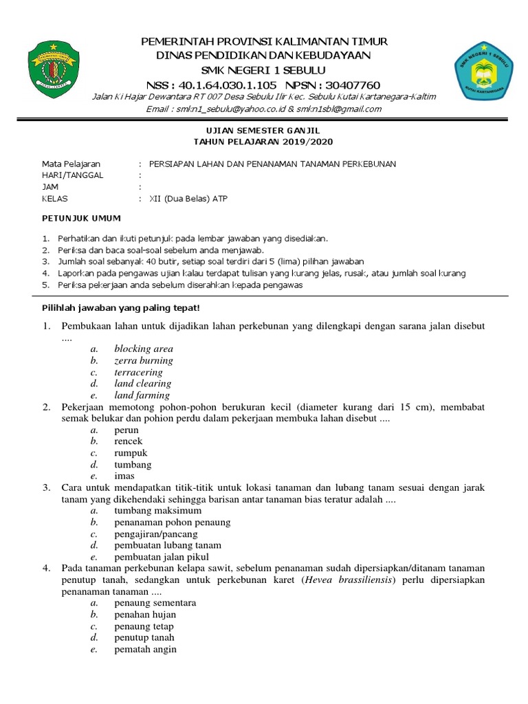 Persiapan Lahan Kelas Xii Untuk Siswa Copy