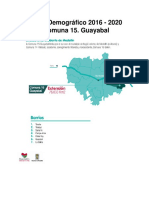 Perfil Demográfico 2016 - 2020 Comuna 15 - Guayabal