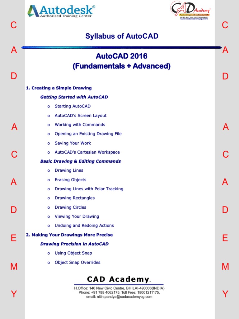 AUTOCAD CURRICULUM PDF visual data 4