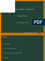 Vetores Normal e Binormal PDF