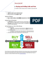 Buying Selling Calls Puts