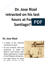 Rizal's Retraction