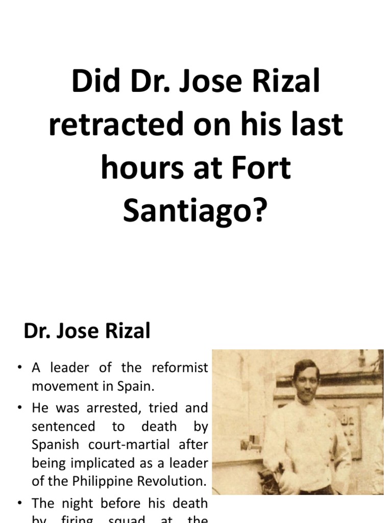 Rizal's Retraction