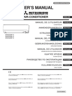 Manual setting AC Mitshubishi english