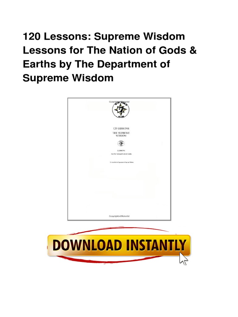 Supreme Wisdom: 120 Lessons Overview | PDF | Self-Improvement