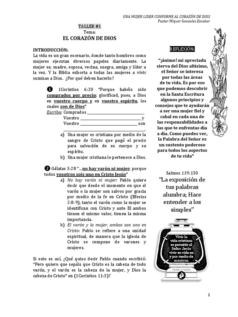 Mujer Líder: Corazón y Fe en Dios | PDF | Cristo (título) | Oración