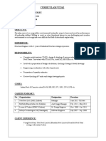 CV for structural engineer