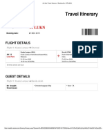 AirAsia Travel Itinerary Booking No CPLUKN