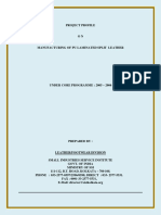 Project Report On PU Laminated