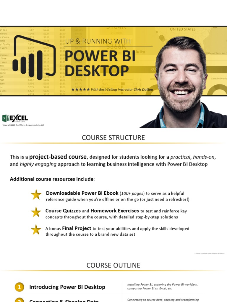 Up Running With Power BI Desktop PDF | PDF | Microsoft Excel | Business ...