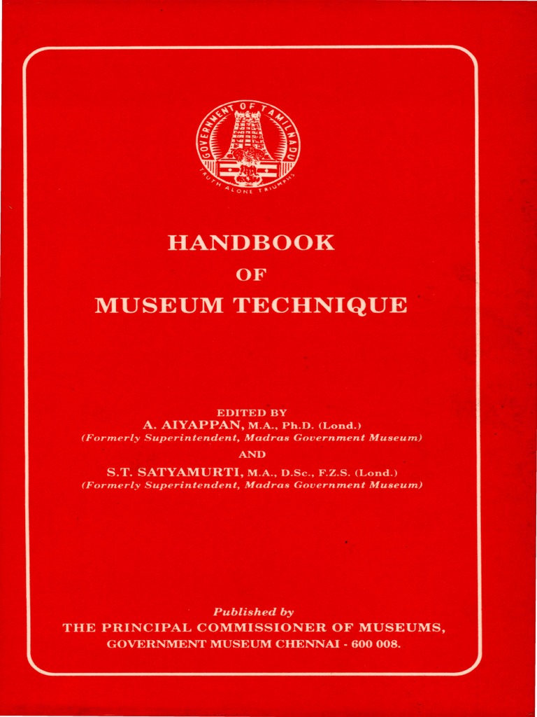Handbook of Museum Technique PDF PDF Museum Nature