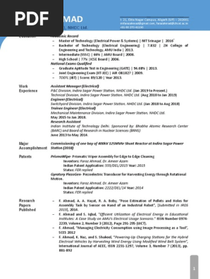 Sample CV