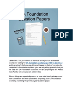 ICAI CA Foundation Question Paper With Solution in PDF