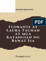 Noypi Florante at Laura Tauhan at Mga Katangian NG Bawat Isa PDF