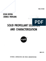 Solid Propellant Selection and Characterization