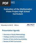 Consulant Review of MVP Math