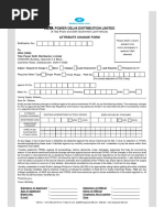 Bescom Form 13 Transfer of Installation | PDF | License | Indemnity