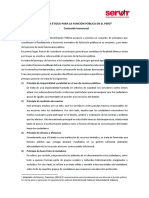 Principios Éticos para La Función Pública en El Perú