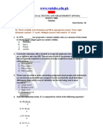 Psychological Testing & Measurements - PSY631 Spring 2008 Quiz 02 Solution