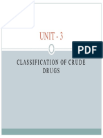 Classification of Crude Drugs