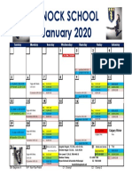 knock  gp calendar january  2020