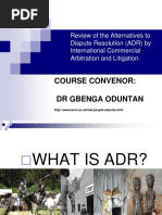Valuable Lecture on ADR